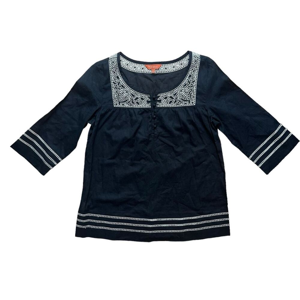 Tommy Bahama Relax Embroidered Cotton Top Size Small - Picture 3 of 9